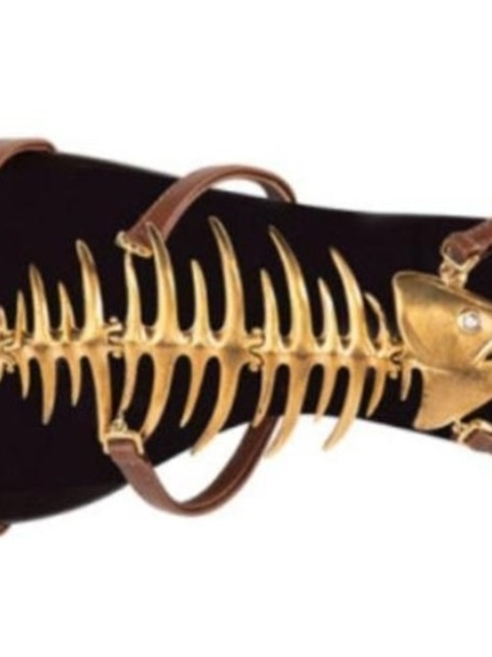 ISO Giuseppe Zanotti Gold Fishbone Sandals